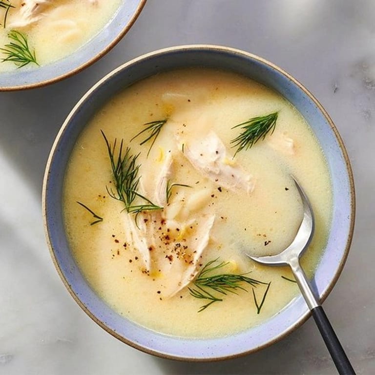 Delicious Avgolemono Soup