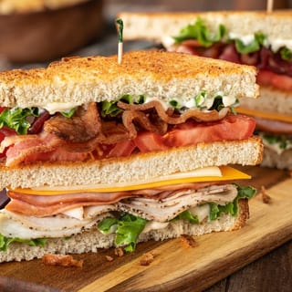 TURKEY HAM AND CHEESE CLUB