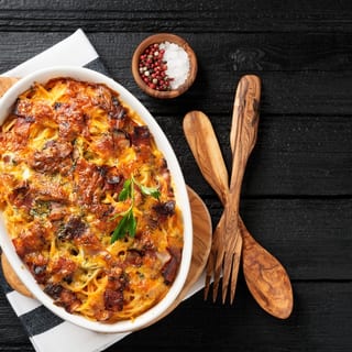 BAKED SPAGHETTI WITH PEPPERONI